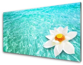 Quadro acrilico Arte del fiore d'acqua 100x50 cm