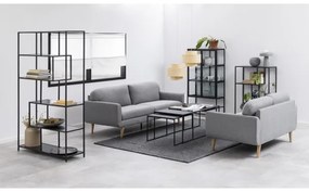 Set di tavolini da caffè ALMA 3 pz antracite