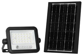 Proiettore solare LED dimmerabile 50W/3,2V IP65 3800 mAh nero + telecomando