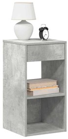 Comodini Con Cassetto 2 Pz Grigio Cemento 35x34x66,5 Cm /