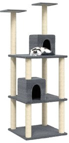 Albero per gatti con tiragraffi in sisal grigio scuro 71 cm