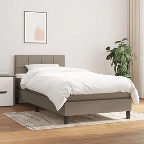 Giroletto A Molle Con Materasso Tortora 90x190 Cm İn Tessuto /