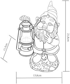 Globo 3314 - Lampada solare da esterno SOLAR 1xLED/0,07W/2V nano