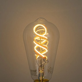 Set di 5 Lampadine LED Smart E27 dimmerabili ST64 RGBW chiare 4W 250lm 2700K