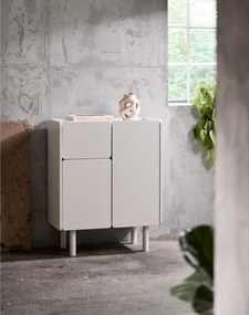 Armadietto bianco 80x100x40 cm Bera – Unique Furniture