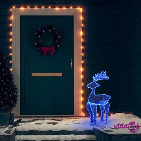 vidaXL Decorazione Natalizia Renna in Rete con 306 LED 60x24x89 cm