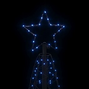 Albero di Natale a Cono Blu 200 LED 70x180 cm