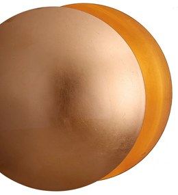 Lampada da parete moderna rame 34,5 cm 2 luci - Sunrise