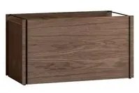 Storage Box Smoked Oak Black - Moebe