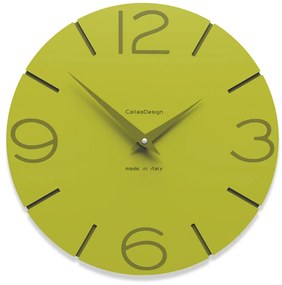 CalleaDesign Orologio da parete colore verde Smile