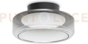 Topico lampadario da soffitto in vetro e metallo led 3000k 19w 205...