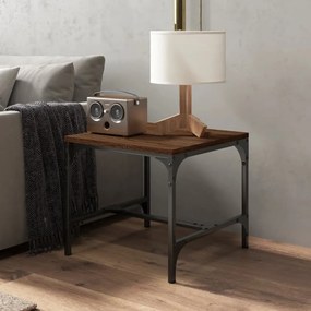 Tavolini 2pz nerorovere marrone 40x40x35cm in legno multistrato