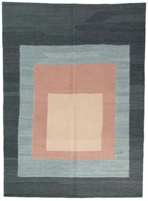 Kilim Tappeto 150 x 210 Nero (Iran) Tessuto A Mano