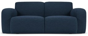 Divano in tessuto bouclé blu scuro 170 cm Molino - Micadoni Home