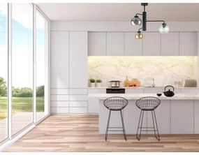 Lampadario a sospensione con supporto rigido FLEX 3xE27/60W/230V nero/fumé nero/fumé beige/limpido