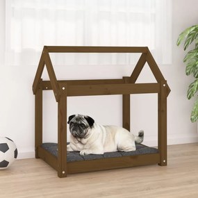 Cuccia Per Cani Ambra 71x55x70 Cm İn Legno Massello Di Pino /