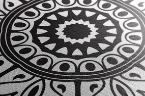 Quadro su tela – Ornamento bianco e nero
