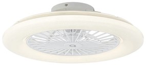 Ventilatore da soffitto bianco 50 cm con effetto stella e telecomando - Climo