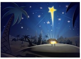 Trade Shop - Sfondo Scenario Nativita' Carta Per Presepe 7x100 Cm Decorazioni Natalizie