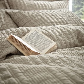 Set copripiumino e federa beige per letto matrimoniale e per letto esteso 230x220 cm Tamba Stripe – Pineapple Elephant