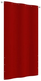 Paravento Per Balcone Rosso 120x240 Cm İn Tessuto Oxford /