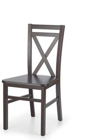 Sedia in legno + MDF Dariusz2 noce scuro - H 90 cm