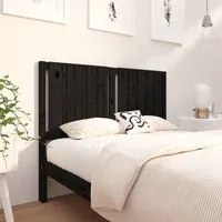 Testiera per Letto Nera 125,5x4x100cm in Legno Massello di Pino cod mxl 47150