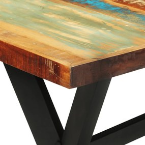 Tavolo da pranzo 140x70x75 cm in legno massello di recupero