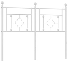 Testiera in Metallo Bianco 120 cm