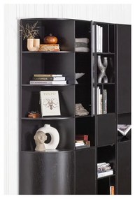 Libreria modulare in legno di pino nero 40x210 cm Finca - WOOOD