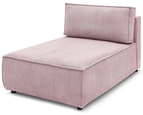 Modulo divano in velluto a coste variabile rosa chiaro Nihad modular - Bobochic Paris