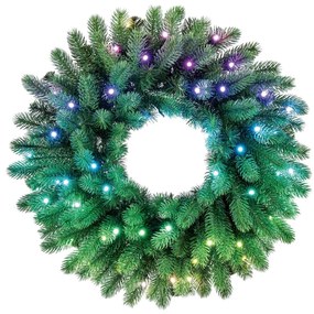 Twinkly GD20P4425P00 - LED RGB Dimmerabile Ghirlanda di Natale 50xLED diametro 60 cm Wi-Fi