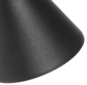 Lampada da parete per esterni moderna nera IP44 orientabile - Ciara