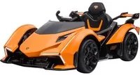 Macchina Elettrica per Bambini 12V con Licenza Lamborghini V12 Vision Gran Turismo Arancione