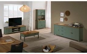 Tavolino da caffè in legno verde Miranda - Marckeric