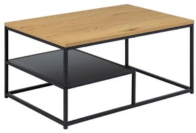 Tavolino da salotto CORA rovere/nero