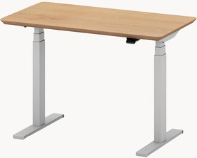 Scrivania da lavoro fatta a mano con piano in legno Pro Mini, regolabile in altezza elettricamente