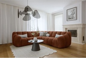 Divano angolare color terracotta Shell – Miuform