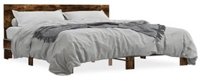 Giroletto Rovere Fumo 200x200 Cm İn Legno Multistrato E Metallo /