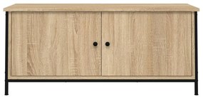 Mobile tv con ante rovere sonoma 102x35x45 cm legno multistrato
