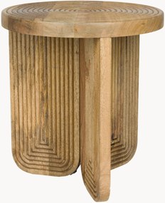 Tavolino rotondo in legno di mango Maeze
