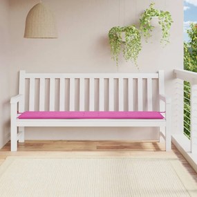 Cuscino Per Panca Da Giardino Rosa 200x50x3 Cm İn Tessuto /
