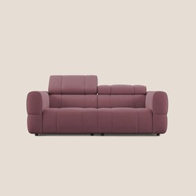 Giotto Divano modulare con opzione relax elettrico in microfibra effetto velluto impermeabile T09