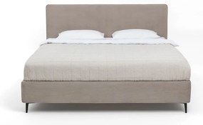 Letto matrimoniale imbottito grigio tortora con materasso incluso/con rete inclusa 180x200 cm Noira Slim – Bonami Selection