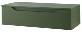 Cassetto da bagno sospeso 100 cm Verde Opaco - GIGLIO