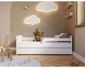 Letto da bambini bianco con materasso e rete inclusi 80x160 cm Duuli – ELTAP