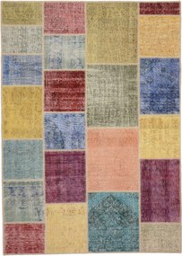 Patchwork Tappeto 170x240 (Tacchino) Annodato A Mano