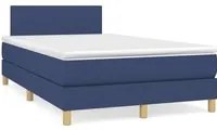 Letto a Molle con Materasso e LED Blu 120x190 cm in Tessuto 3270080