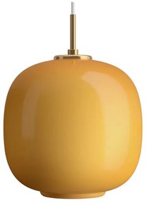 VL45 Radiohus Lampada a Sospensione Ø250 Brass/Glossy Amber - Louis Poulsen