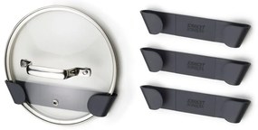 Set di 4 portacoperchi neri da parete - Joseph Joseph